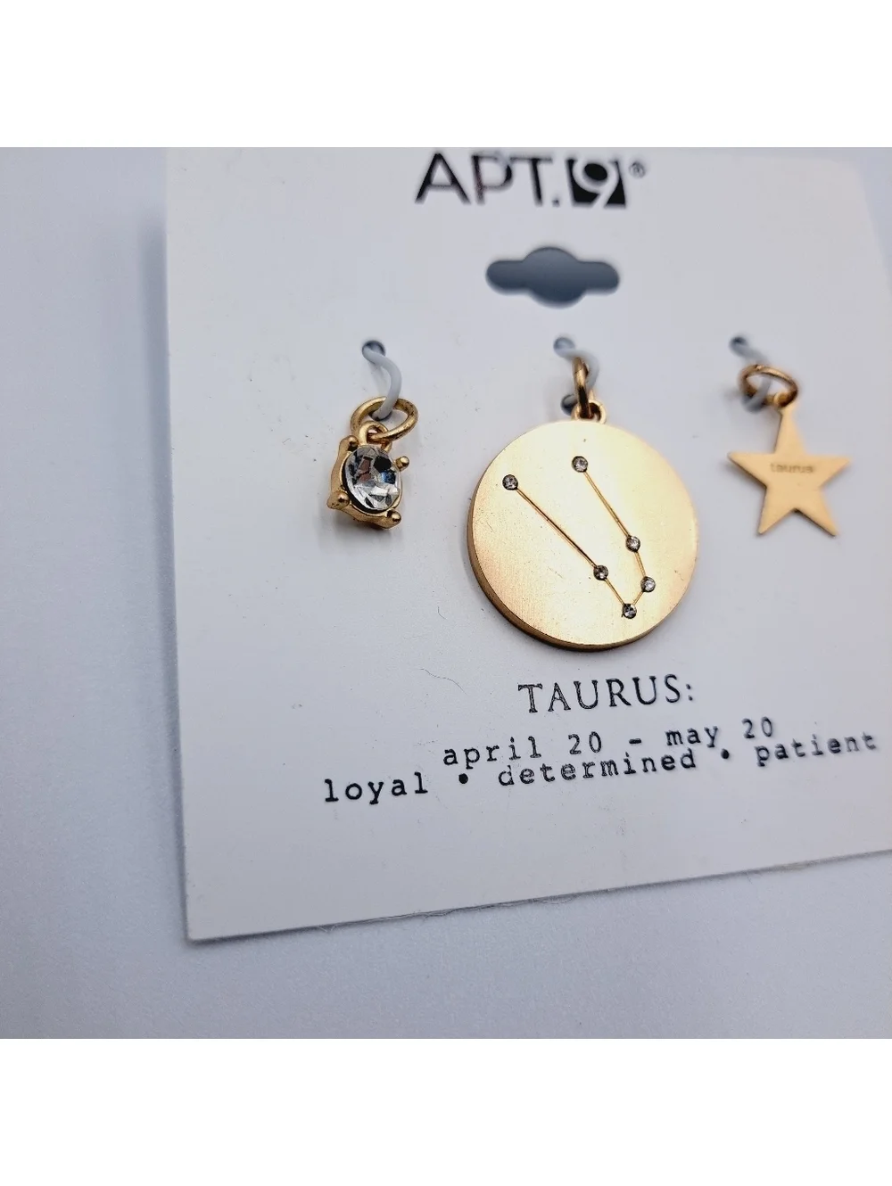 Taurus Zodiac Pendant Charm Set